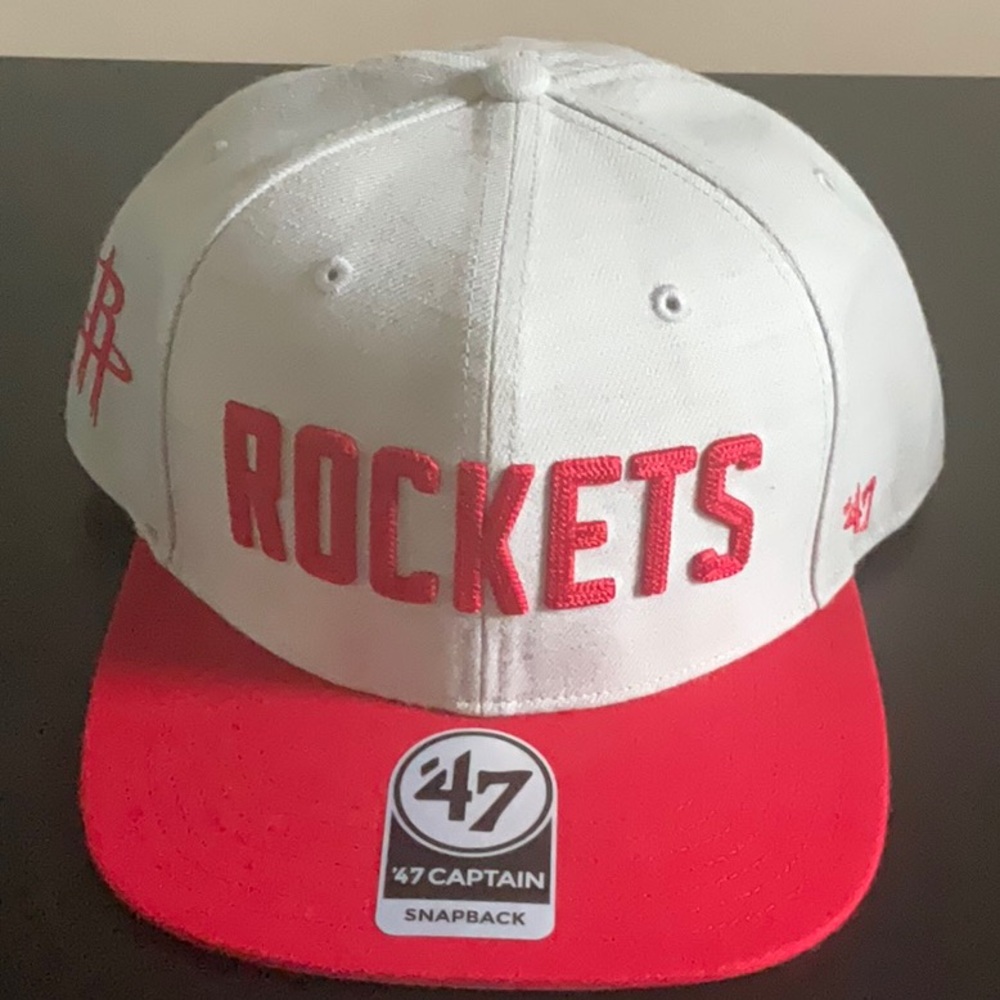 47 Brand Rockets Snapback Hat - Red and White - Picture 5 of 9